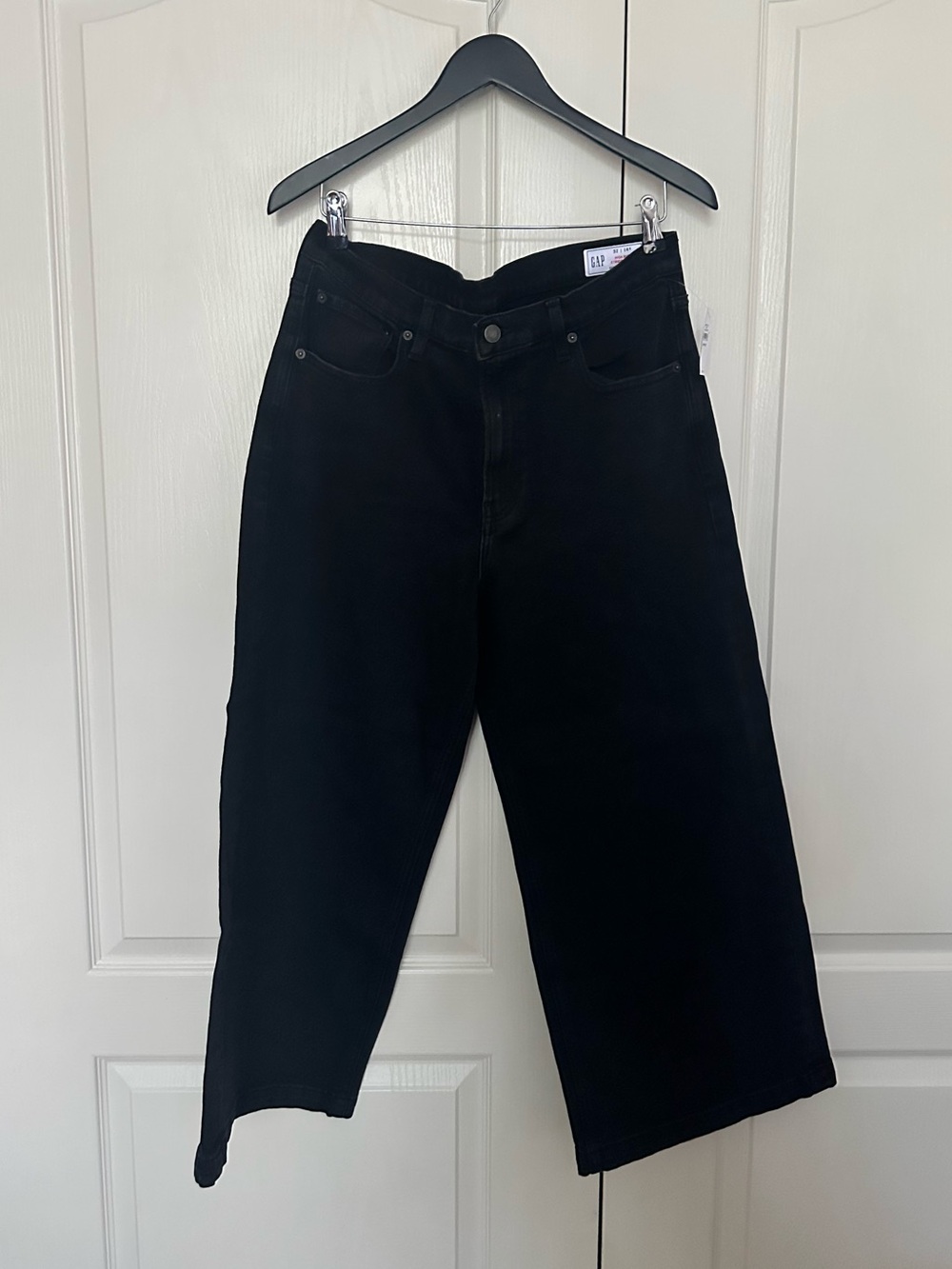 Gap Black Denim High Rise Stride Ankle Jean